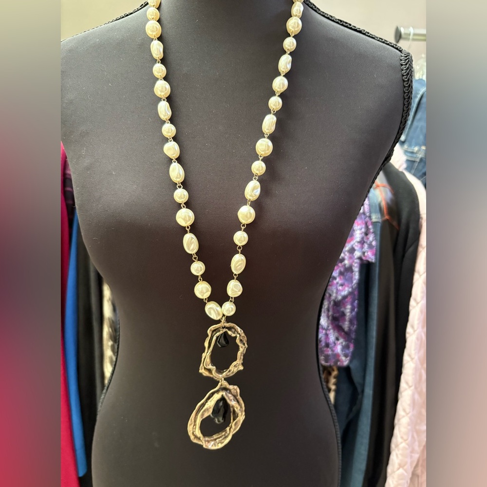 MaxMara Padova Pearl Chain Drop